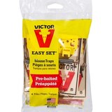 Victor Easy Set Mouse Traps, 4 Pack, thumbnail image 1 of 2