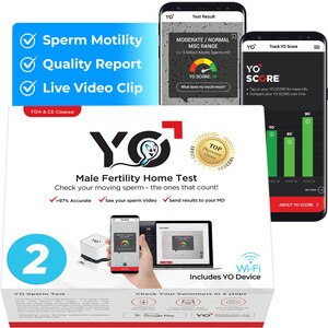 YOHome Sperm Test For Apple IPhone Android MAC And Windows PCs, Includes 2 Tests , CVS