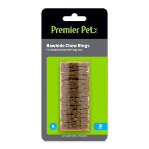  Premier Pet Rawhide Chew Rings, Small, 16 CT 