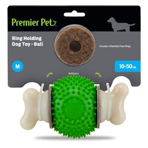 Premier Pet Ring Holding Dog Toy Ball, Medium, 10-50 lb Dog