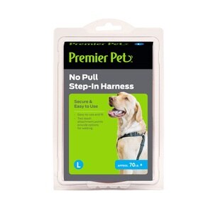 Premier Pet No Pull Step-In Harness, Black, Large, 70 Lb+ , CVS