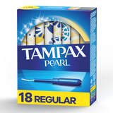 Tampax Pearl Tampons with LeakGuard Braid, Unscented, Regular, thumbnail image 1 of 9