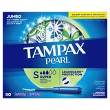 Tampax Pearl Tampons with LeakGuard Braid, Unscented, Super, thumbnail image 2 of 9
