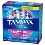 Tampax Pearl Tampons with LeakGuard Braid, Unscented, Ultra, thumbnail image 2 of 9