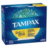 Tampax Cardboard Tampons, Unscented, Regular, 40 CT, thumbnail image 4 of 9