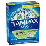 Tampax Pearl Tampons with LeakGuard Braid, Unscented, Super, thumbnail image 5 of 10