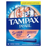 Tampax Pearl Tampons with LeakGuard Braid, Unscented, Super Plus, thumbnail image 2 of 9