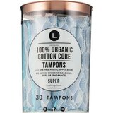 L. Organic Cotton Super Tampons, 30 CT, thumbnail image 1 of 3