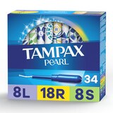 Tampax Pearl Tampons with LeakGuard Braid, Unscented, Light/Regular/Super, thumbnail image 1 of 9