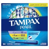 Tampax Pearl Tampons with LeakGuard Braid, Unscented, Light/Regular/Super, thumbnail image 2 of 9