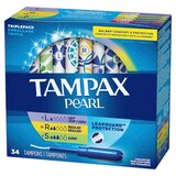Tampax Pearl Tampons with LeakGuard Braid, Unscented, Light/Regular/Super, thumbnail image 4 of 9