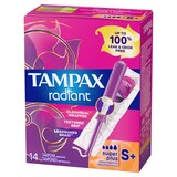Tampax Radiant Plastic Tampons, Unscented, Super Plus, thumbnail image 3 of 9