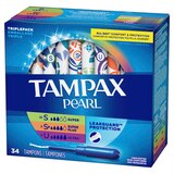 Tampax Pearl Tampons, Triple Pack with Super/Super Plus/Ultra Absorbency, 34 count, thumbnail image 3 of 9