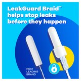 Tampax Pearl Tampons with LeakGuard Braid, Unscented, Light/Regular/Super, thumbnail image 4 of 7