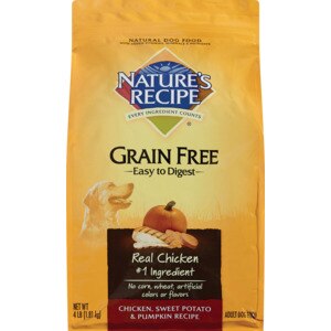  Nature's Recipe Grain Free Natural Dog Food, Chicken, Sweet Potato & Pumpkin Recipe, 64 OZ 