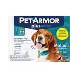 PETARMOR Plus for Medium Dogs 23-44 lbs, Flea & Tick Prevention for Dogs, 3-Month Supply, thumbnail image 1 of 3