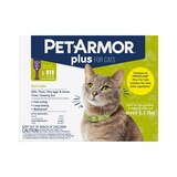 PETARMOR Plus for Cats Over 1.5 lbs, Flea & Tick Prevention for Cats, 3-Month Supply, thumbnail image 1 of 3