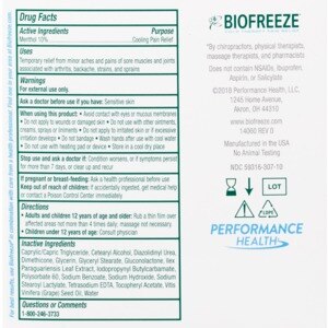 Biofreeze Soothing Pain Relief Cream 3 Oz With Photos Prices