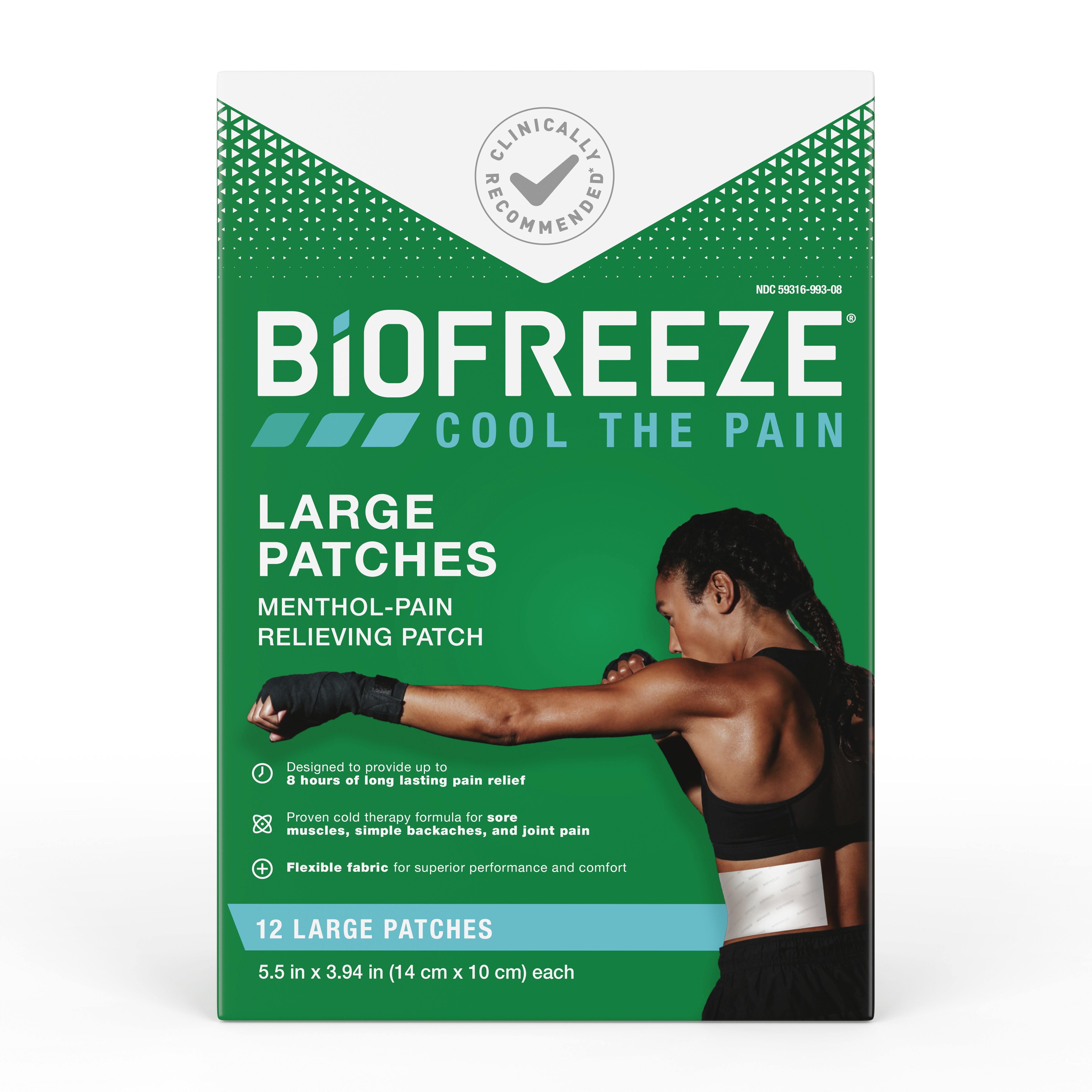 Biofreeze Large Pain Relieving Patch, 12 Ct , CVS