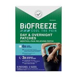 Biofreeze Day & Overnight Patches, 9 CT, thumbnail image 1 of 3