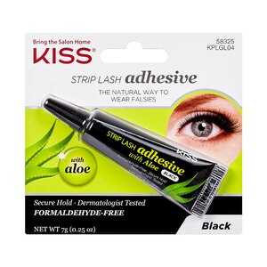 Kiss Strip - Adhesivo para pestañas, con aloe, negro