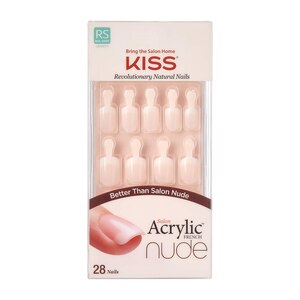 Kiss Salon Acrylic Nude Nails, Short, Breathtaking - 1 , CVS