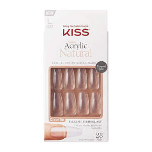 KISS Salon Acrylic Natural Nails - Crystal Clear - 1 , CVS