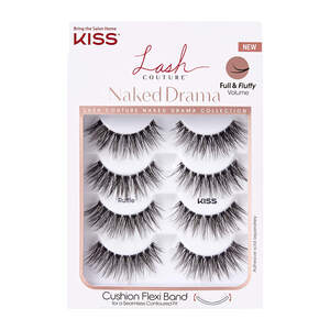  KISS Lash Couture Naked Drama False Eyelashes Multipack, 4CT 