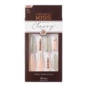 KISS Premium Classy Fake Nails, Sophisticated, 30 Count - 1 , CVS