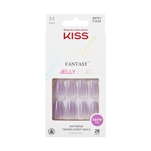 KISS Gel Fantasy Jelly Color Sculpted Fake Nails