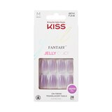 KISS Gel Fantasy Jelly Color Sculpted Fake Nails, thumbnail image 1 of 4