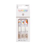 imPRESS Press-On Manicure Limited Edition Pride Nails, White, Short, Square, 33 Ct., thumbnail image 1 of 11