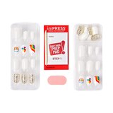imPRESS Press-On Manicure Limited Edition Pride Nails, White, Short, Square, 33 Ct., thumbnail image 2 of 11