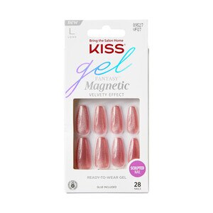 KISS Gel Fantasy Magnetic Sculpted Fake Nails, West Coast, 28 Count , CVS