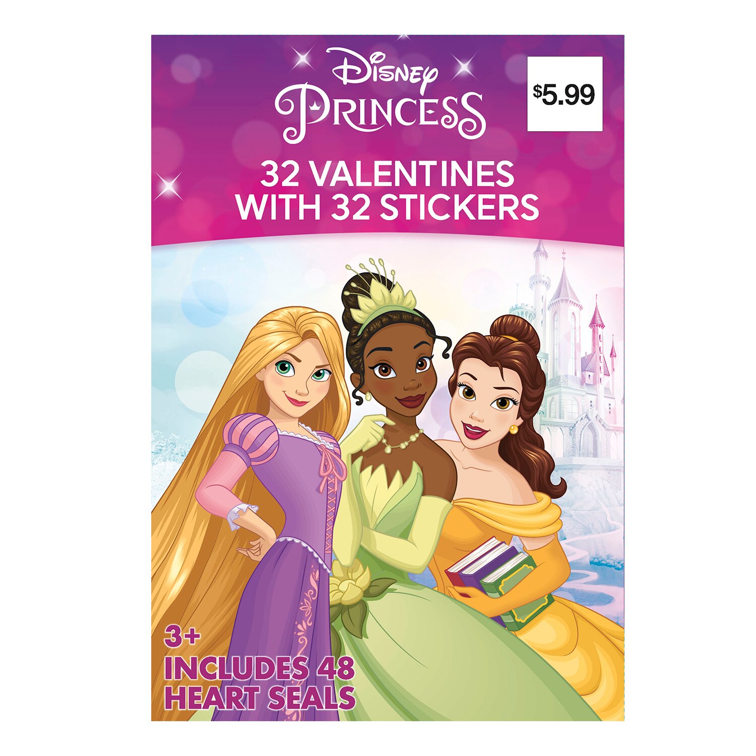 Disney Princess Valentines With Stickers, 32ct , CVS