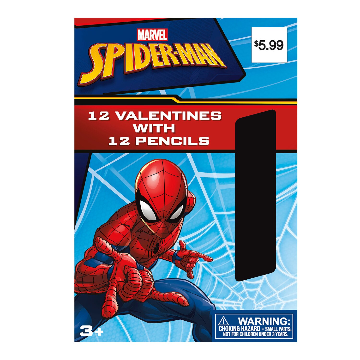Marvel Spider-Man Valentines With Pencils, 12 Ct , CVS