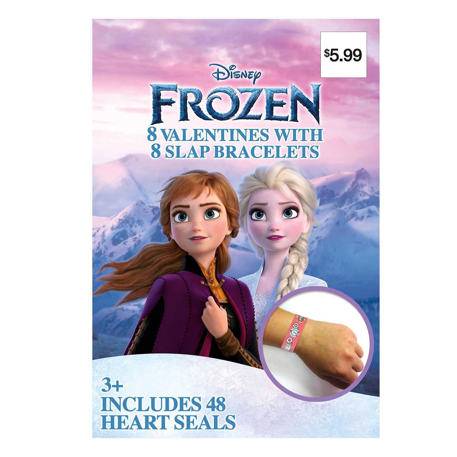 Disney Frozen Valentines With Slap Bracelets, 8ct , CVS