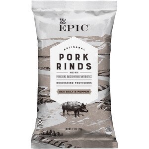 EPIC Pork Rinds Sea Salt & Pepper, 2.5 OZ