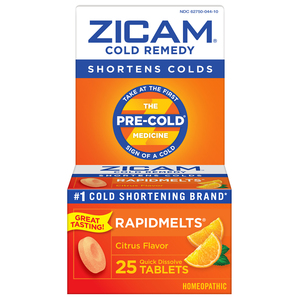 Zicam Cold Remedy RapidMelts, 25 CT, Citrus
