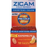 Zicam Cold Remedy Rapid Melt Tablets, Orange, 18CT, thumbnail image 1 of 2