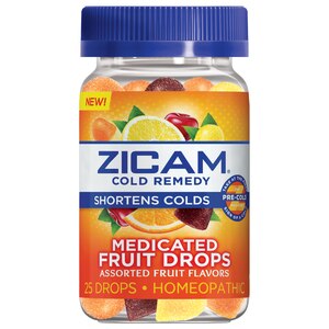 Homeopathic Zicam Medicated Fruit Drops, 25 Ct , CVS