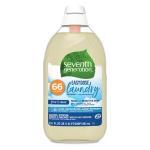  Seventh Generation EasyDose Auto Dosing Free and Clear Laundry Detergent Ultra Concentrated, 23 OZ 