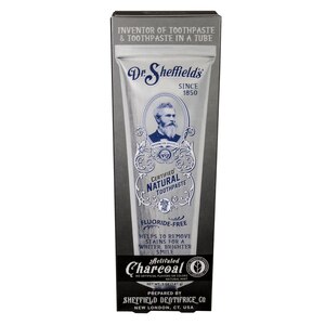 Dr. Sheffield's - Pasta dental de carbón natural certificada