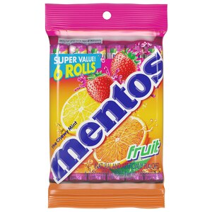 Mentos Rolls, Fruit, 6 Pack - 7.9 Oz , CVS