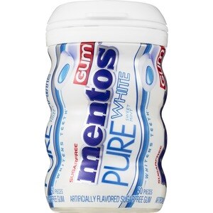 Mentos Pure White Sweet Mint Sugar Free Chewing Gum