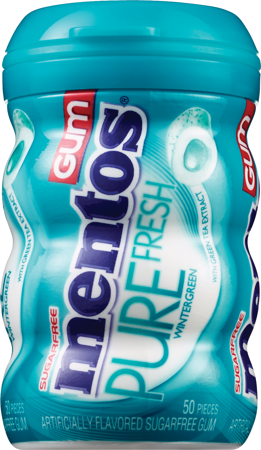  Mentos Pure Fresh SugarFree WinterGreen Gum, 50CT 