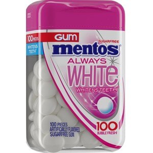 UPC 073390014674 product image for Mentos Always White Gum, Bubble Fresh, 3.5 oz - 100 ct | CVS | upcitemdb.com