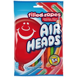 Airheads Filled Ropes Candy, Original Fruit Flavor,  5 OZ