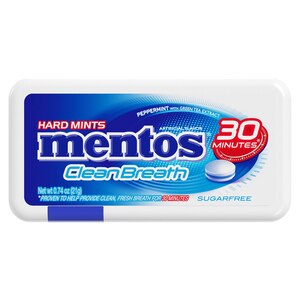 Mentos Clean Breath Hard Mints, 0.74 OZ