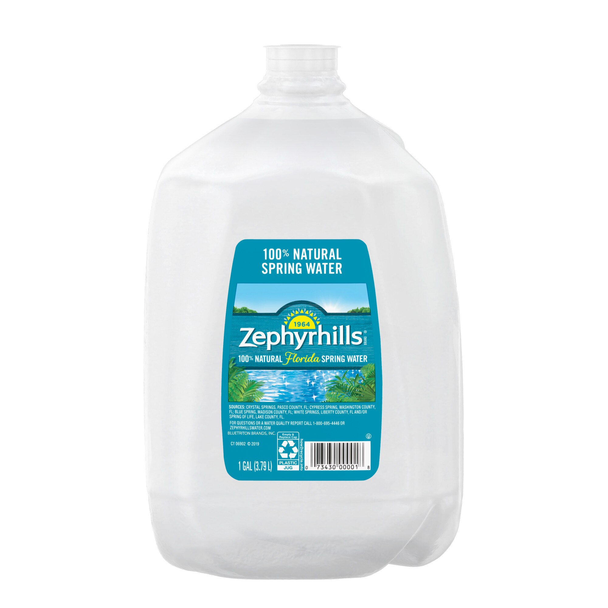 Zephyrhills Brand 100% Natural Spring Water, 1 G - 128 Oz , CVS